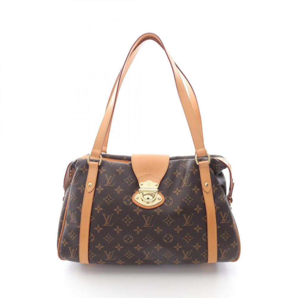 Louis Vuitton Stresa Shoulder Bag Canvas Leather Monogram Brown